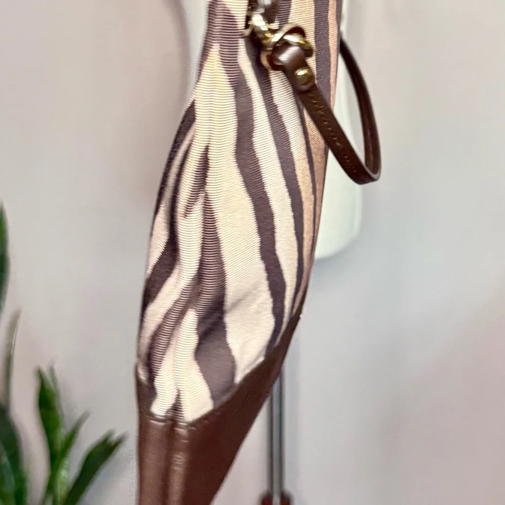 Coach Zebra Print Brown and Cream Women's Bag